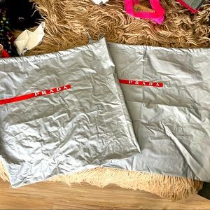 Prada Sport Dust Bags x2